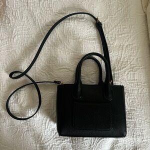 Elegant Black Leather Handbag